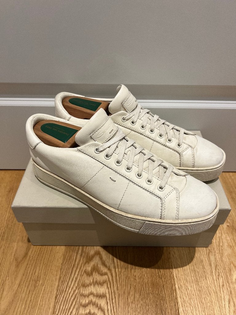 Santoni Sneakers | UK 8.5 | (205), Verzenden, Wit, Sneakers of Gympen, Santoni