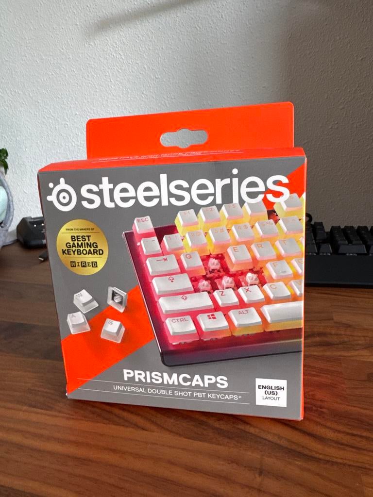 SteelSeries PrismCaps white, Ophalen of Verzenden, Qwerty, Zo goed als nieuw