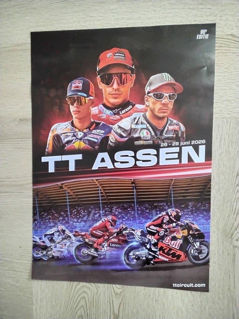 Motogp tt assen poster 2026, Ophalen of Verzenden, Nieuw, Motoren