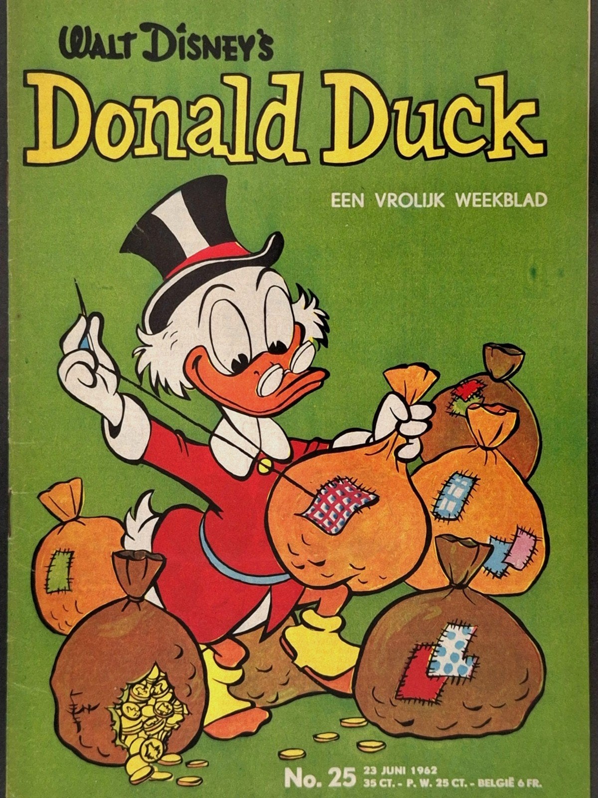Donald Duck 1962 nr. 25, Eén stripboek, Ophalen of Verzenden, Zo goed als nieuw
