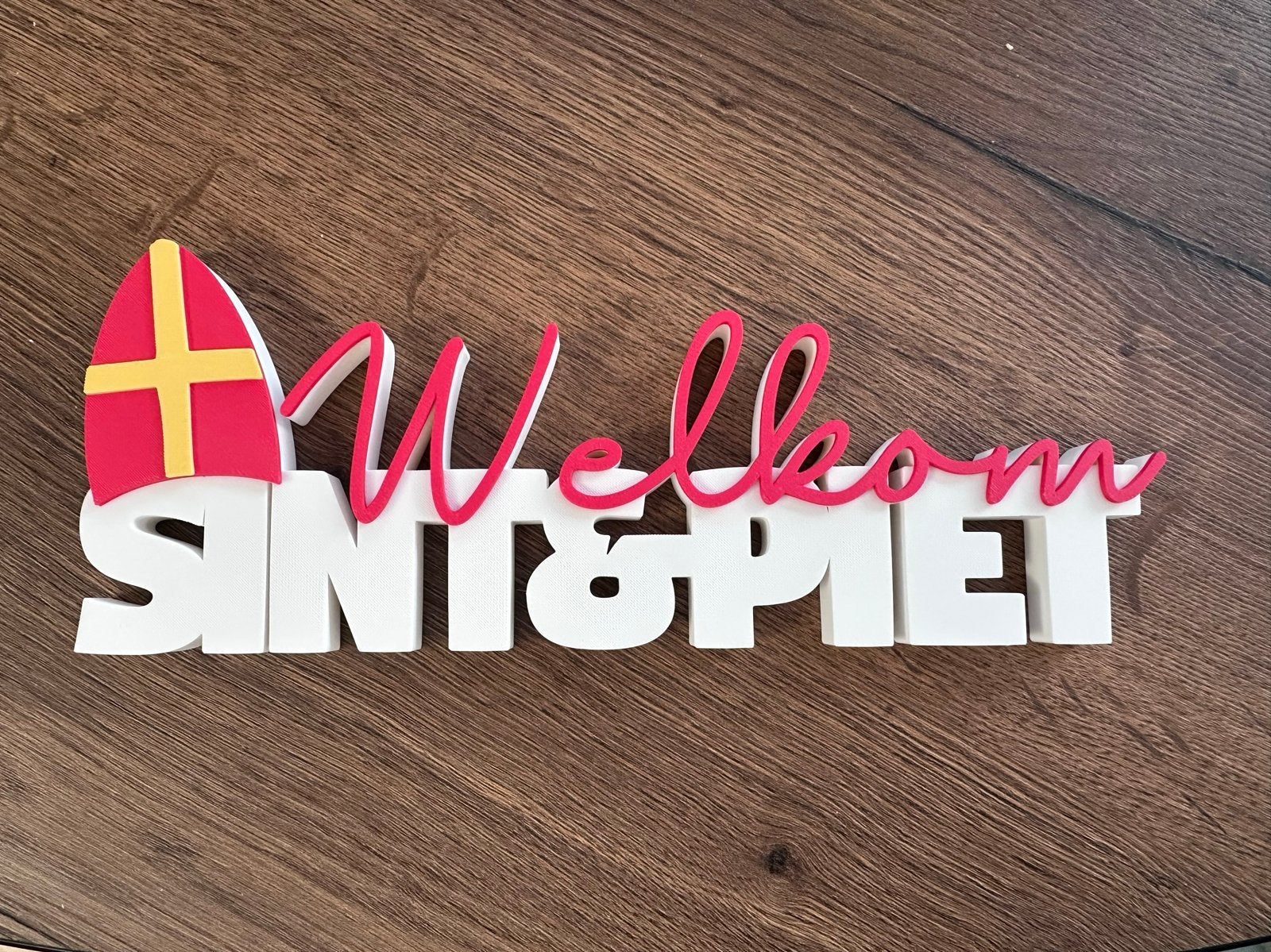 Welkom sint en piet, Meerkleurig, Overige stijlen, Nieuw, Kunststof