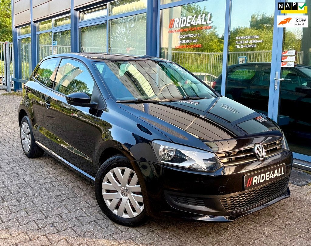 Volkswagen Polo 1.4-16V/AIRCO/NAVI/CRUISE, Auto's, Euro 5, Zwart, 4 cilinders, Zwart