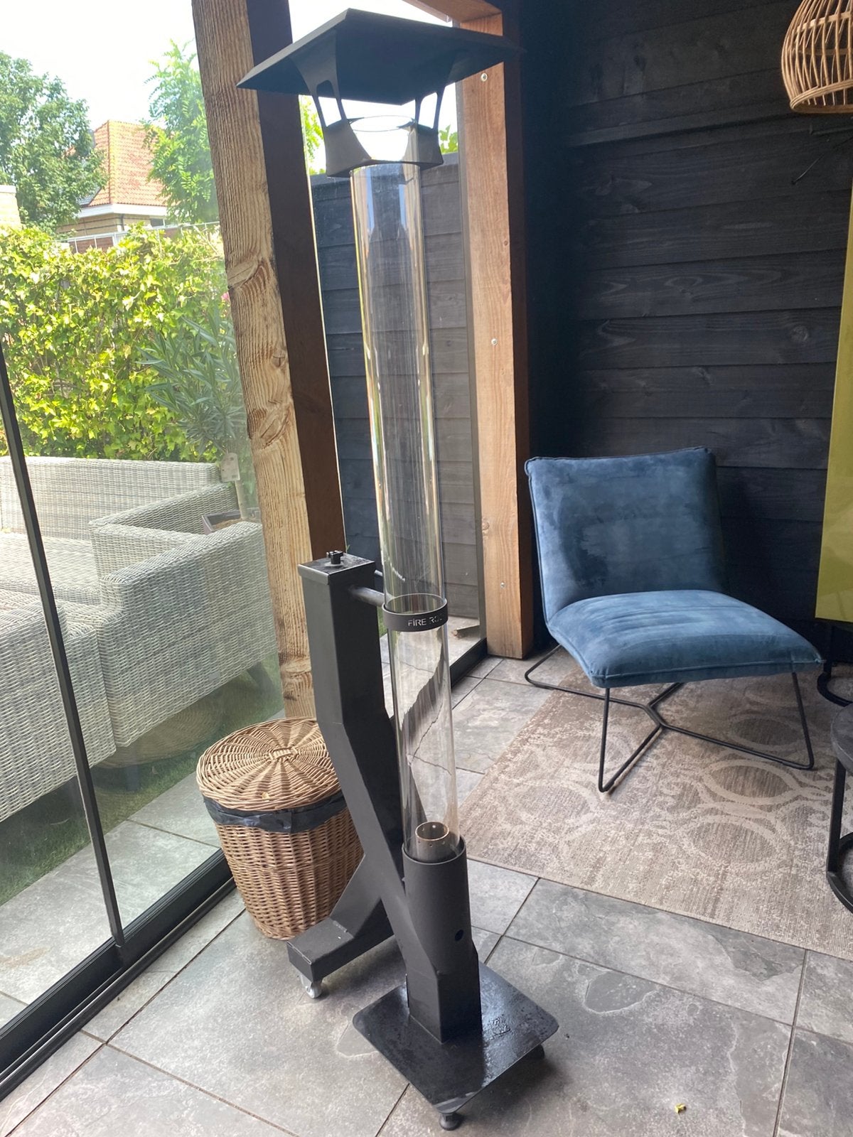 Vrijstaande rerrasverwarming voor terras of overkapping, Ophalen, Zo goed als nieuw