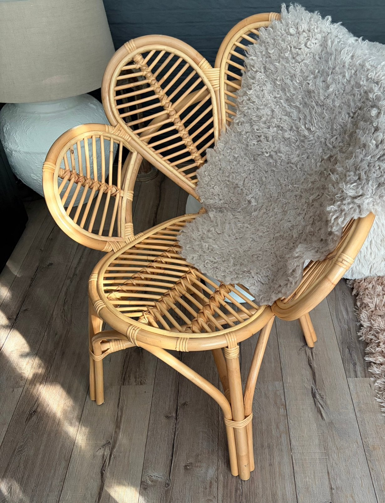 Rotan fauteuil, Ophalen, Boho / bohemian, Riet of Rotan, Zo goed als nieuw