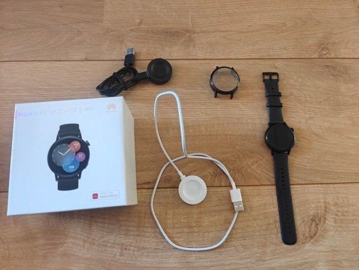 Huawei Watch GT 3 (42mm) Zwart - Zo goed als nieuw, Zwart, Ophalen of Verzenden, Zo goed als nieuw, GPS