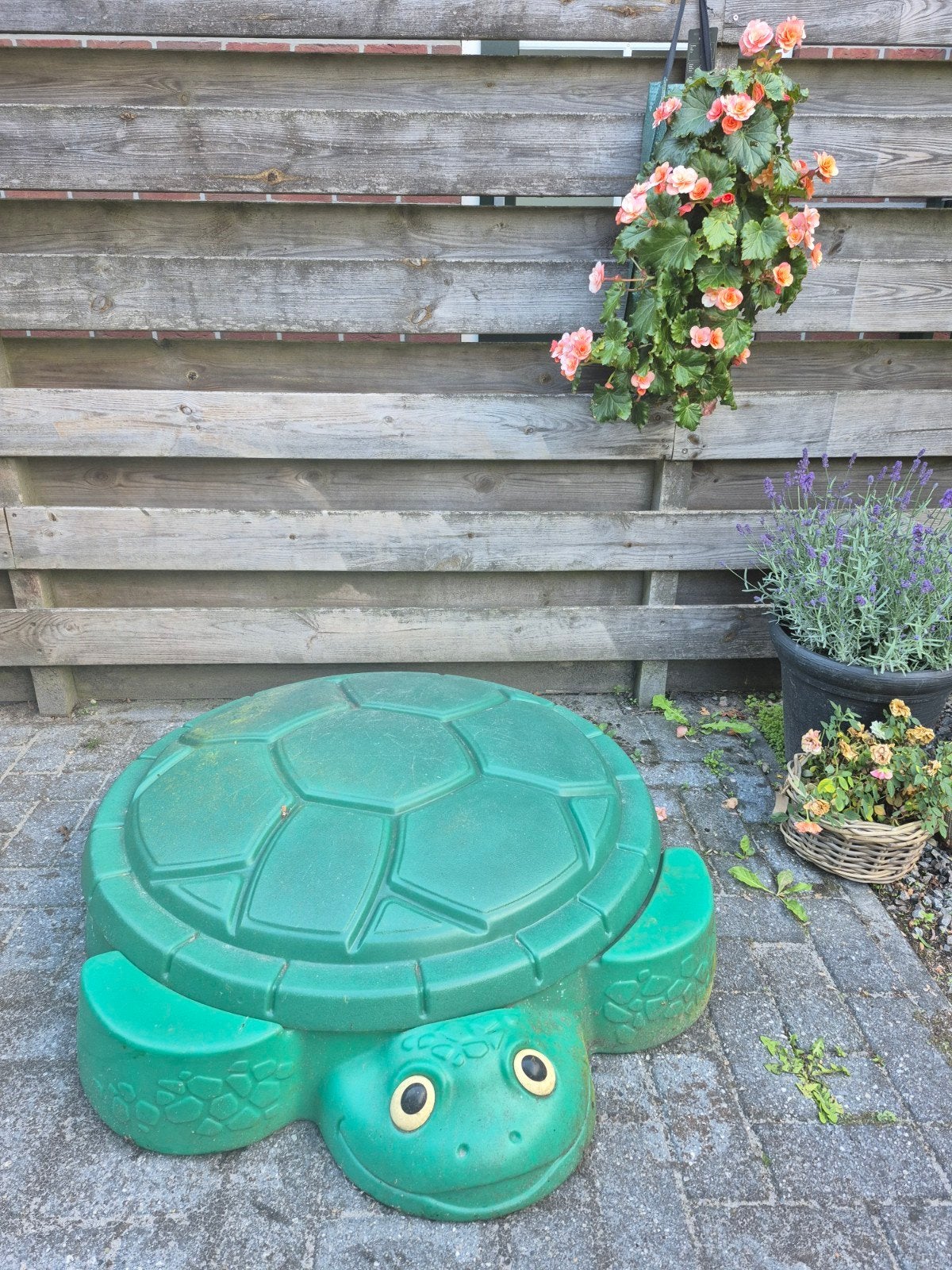 Little Tikes zandbak schildpad groen met deksel, Kinderen en Baby's, Speelgoed | Buiten | Zandbakken, Ophalen, Gebruikt