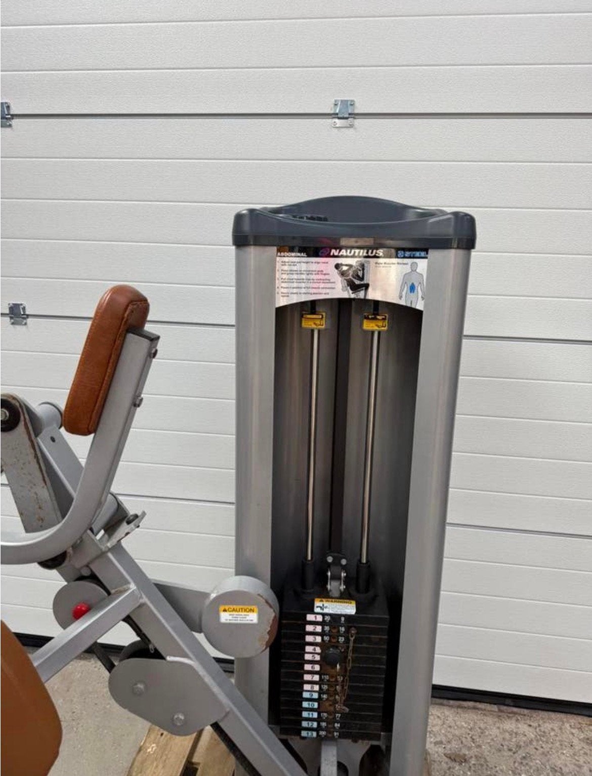 Nautilus Abdominal crunch / abs / bauch / steel series, Ophalen, Benen, Gebruikt, -