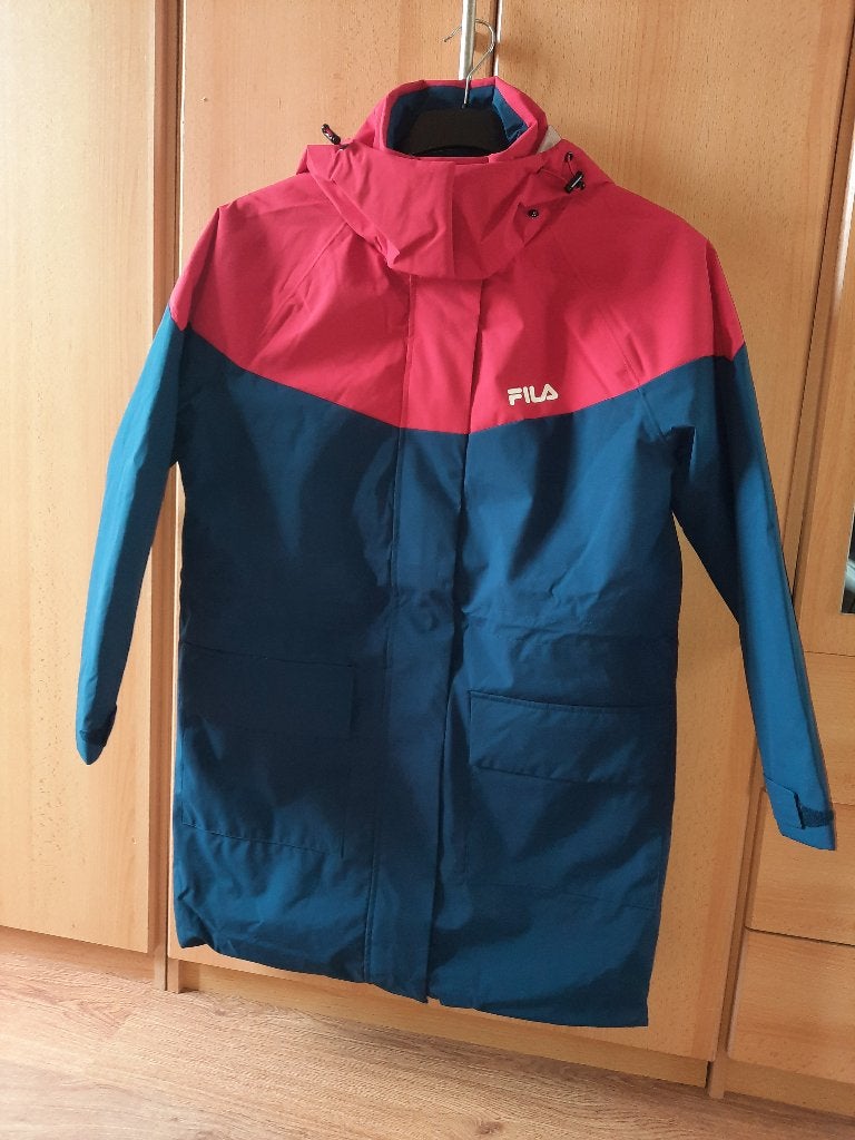 FILA Turcin light padded parka medieval blue-true red mt XS, Blauw, Nieuw, Ophalen of Verzenden, Maat 34 (XS) of kleiner