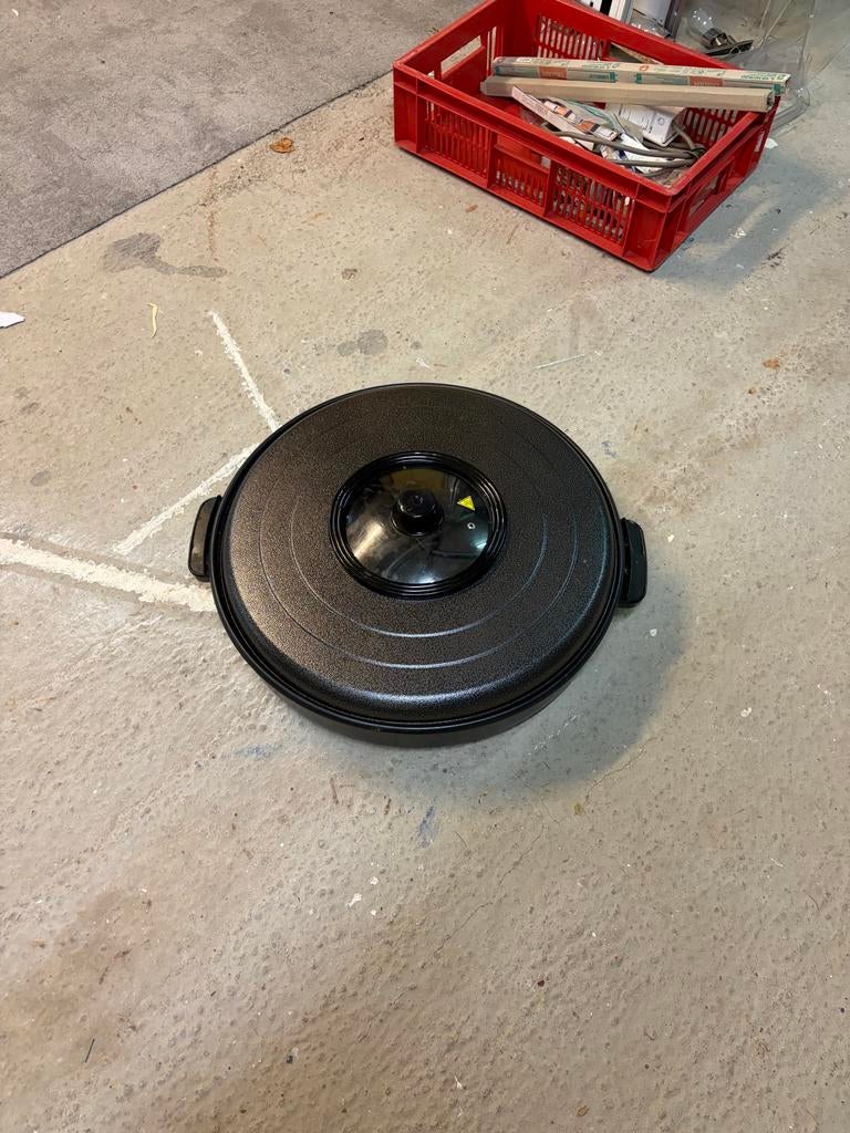 Hendi Partypan - 1600W Aluminium Ø620x190 mm, Ophalen of Verzenden, Zo goed als nieuw