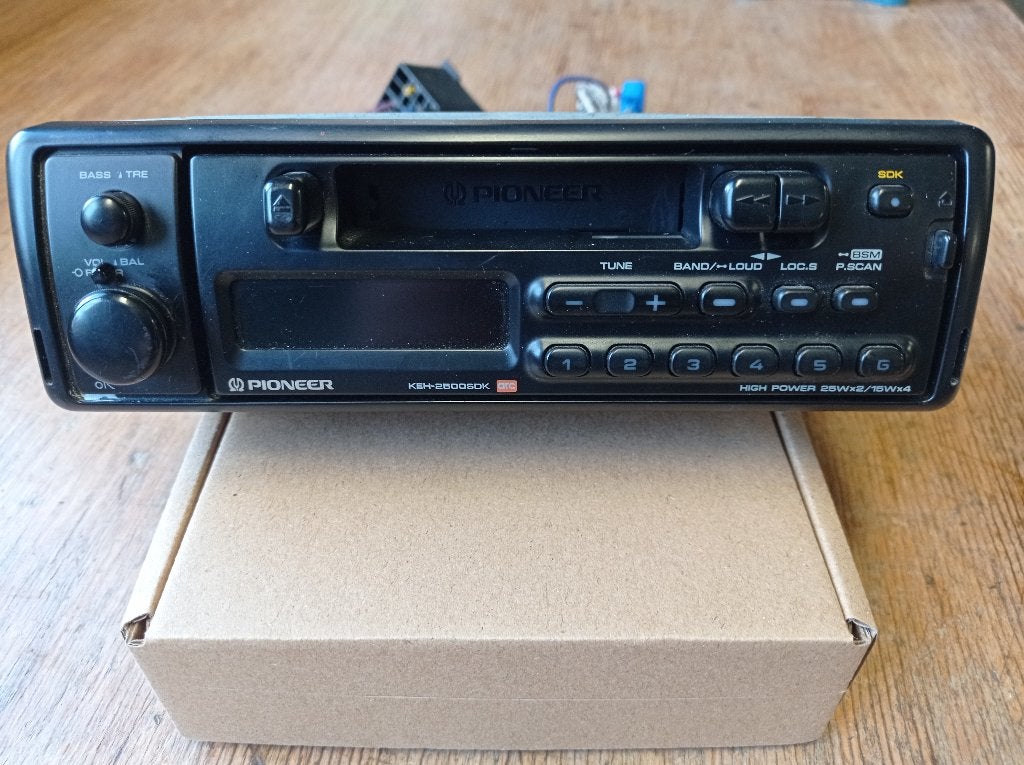 Pioneer KEH2500SDK autoradio jaren 90, Auto diversen, Ophalen of Verzenden, Gebruikt