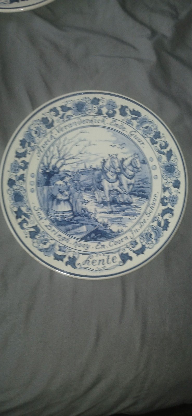 Royal Goedewaagen Blue Delft Borden - Vier Jaargetijden, Ophalen