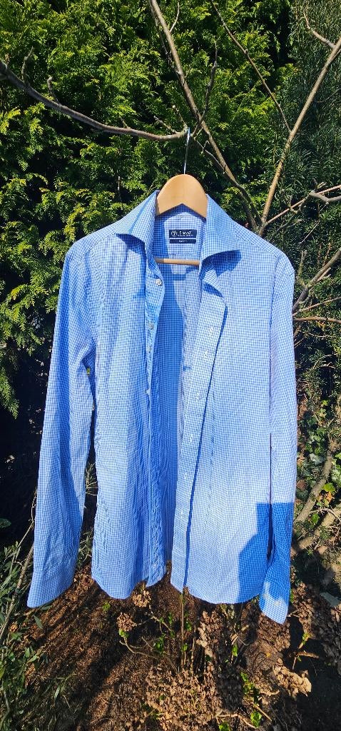Sleeve 7 Overhemd, mouwlengte 7/extra lange mouw, zgan!, Ophalen of Verzenden, Zo goed als nieuw, Blauw, Halswijdte 39/40 (M)