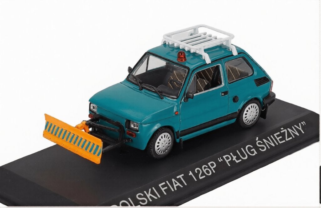 Polski Fiat 126p Sneeuwschuiver, 1/43, Atlas, Overige merken, Auto, ., Nieuw