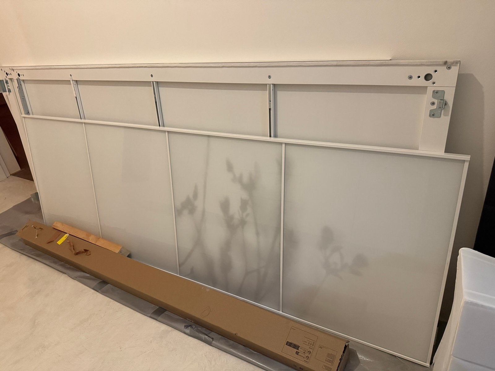 IKEA PAX schuifdeuren met rails (75x236 cm), Ophalen, 200 cm of meer, 50 tot 100 cm, Zo goed als nieuw