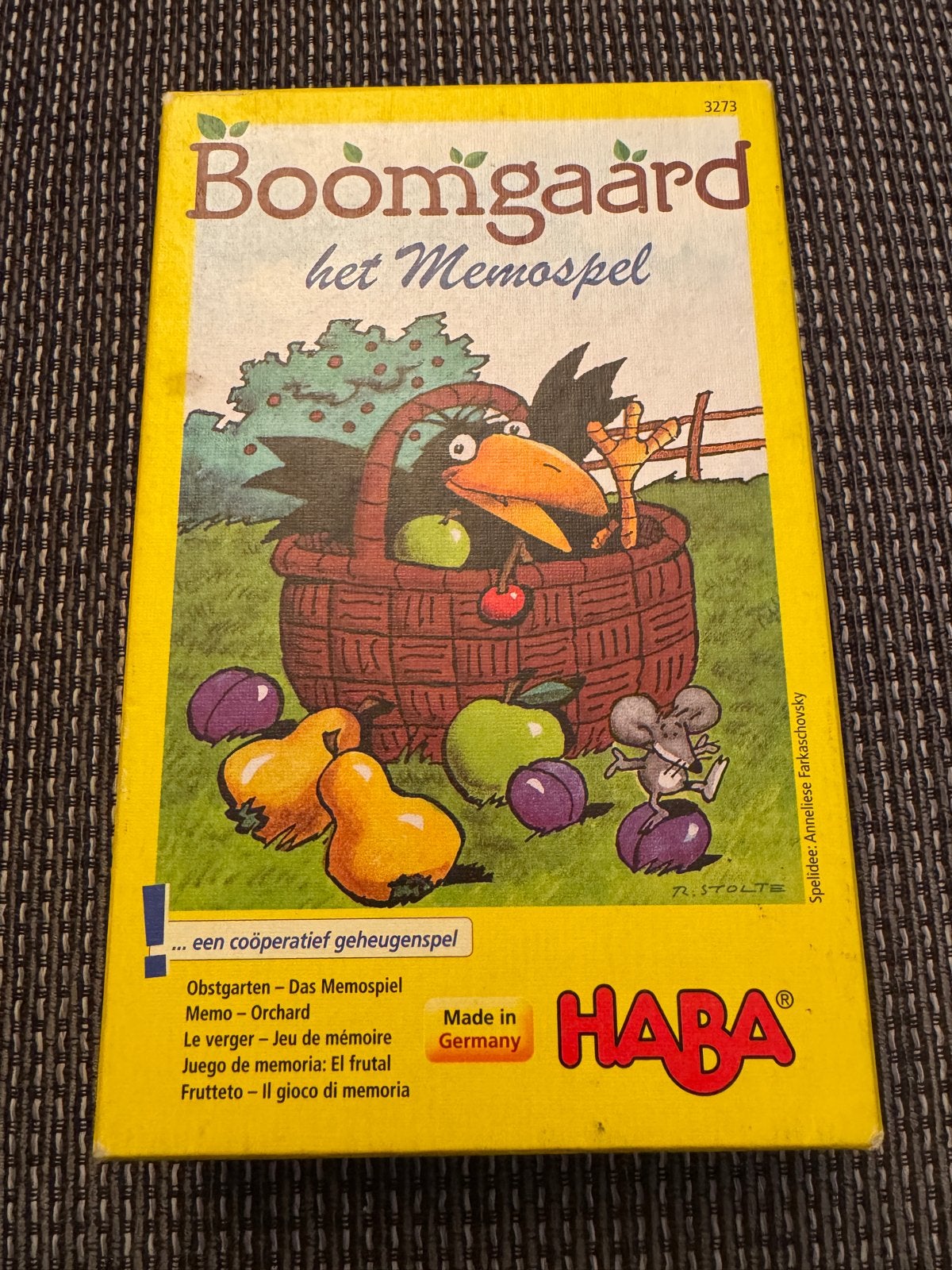 Boomgaard: Het Memospel - Coöperatief Geheugenspel HABA, Een of twee spelers, Ophalen of Verzenden, Gebruikt
