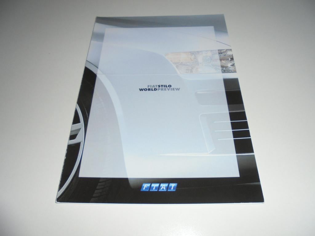 previewbrochure nieuwe Fiat Stilo  2001, Ophalen of Verzenden, Nieuw, Overige merken