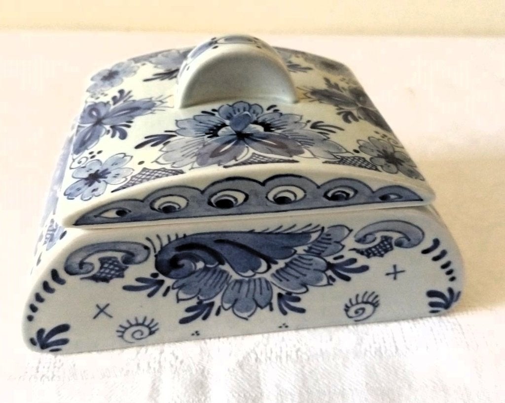 Delfts Blauw botervlootje - Schoonhoven - Made in Holland, Antiek en Kunst, Ophalen of Verzenden