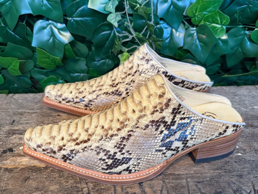 gave vintage retro muilen python leer van Sendra maat 43, Kleding | Heren, Sendra, Bruin, Overige typen, Nieuw
