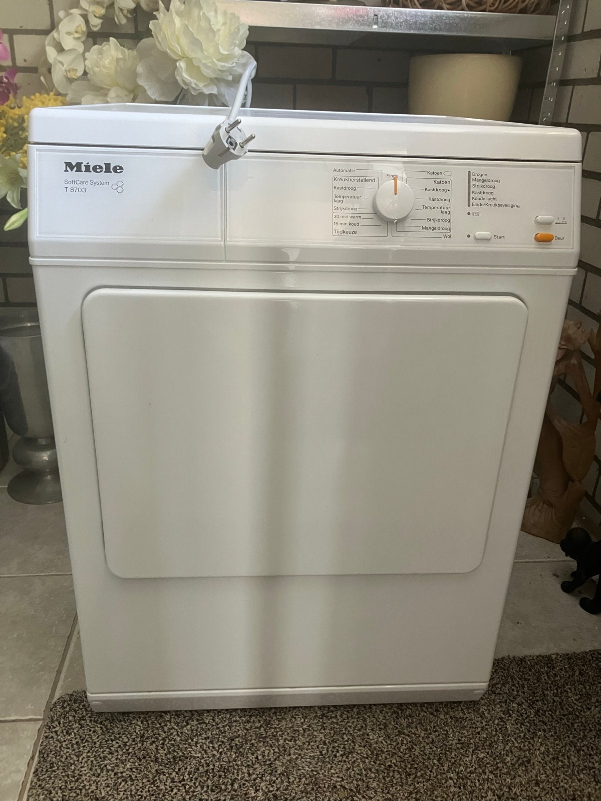 Miele T 8703 SoftCare System Droger - Gebruikt, Ophalen, 6 tot 8 kg, Gebruikt, Luchtafvoer