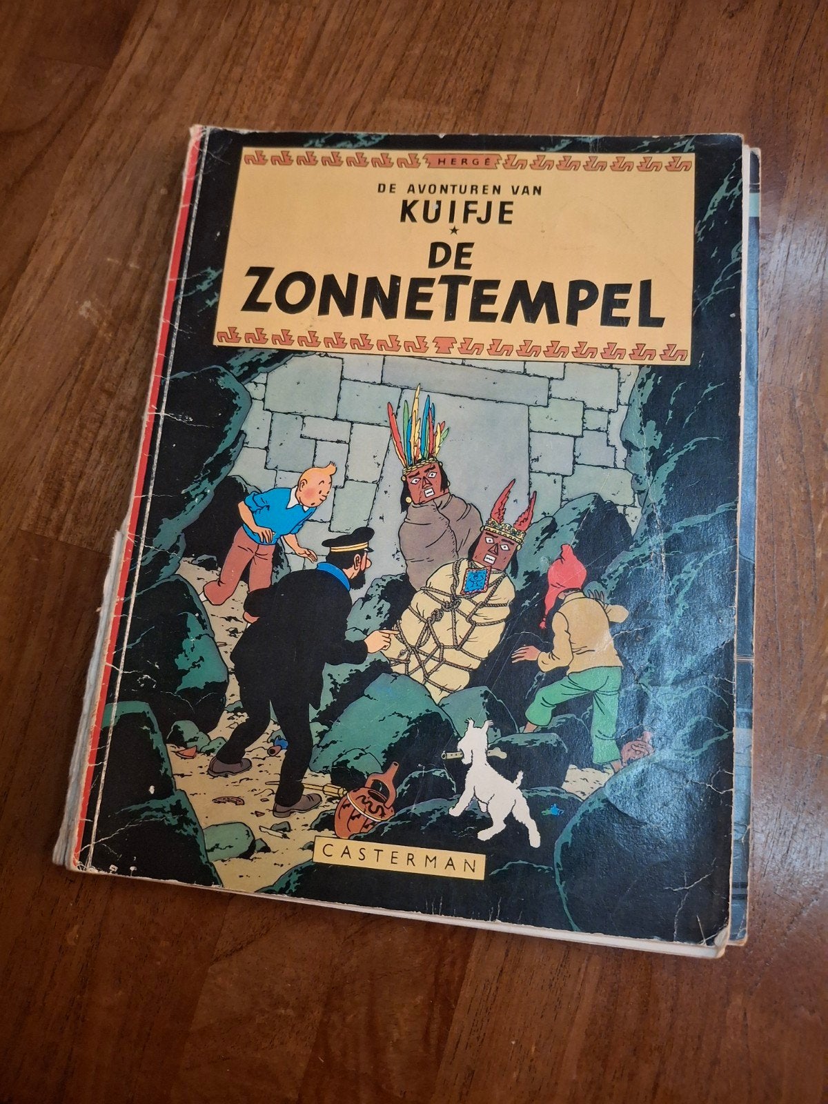 Kuifje - De Zonnetempel (Casterman), Eén stripboek, Ophalen of Verzenden, Gelezen, Hergé