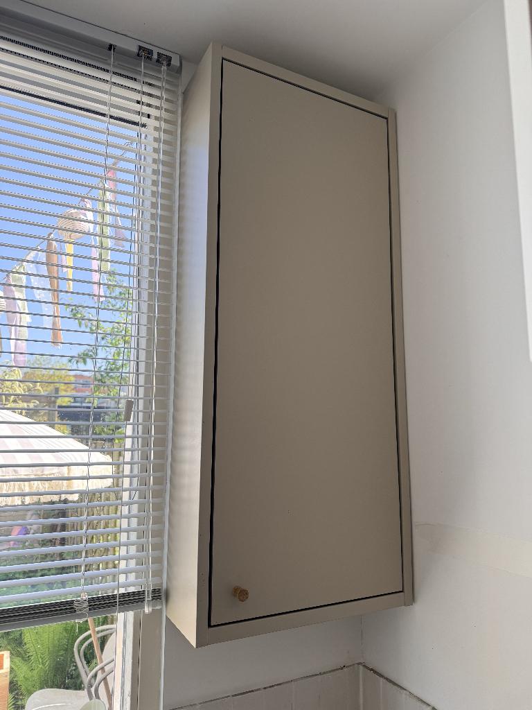 HAVBÄCK Bovenkast met deur, Ophalen, Met plank(en), Zo goed als nieuw, Minder dan 150 cm