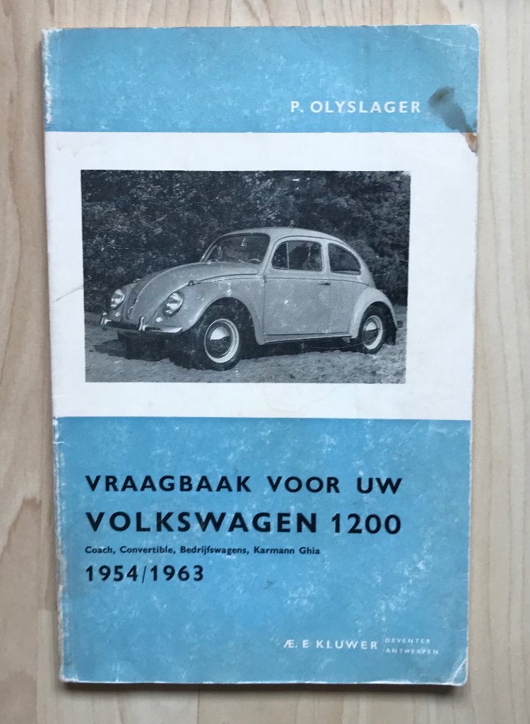 Vraagbaken, onderhoudsb. en handl. VW-kever 1200 en 1300, Ophalen of Verzenden