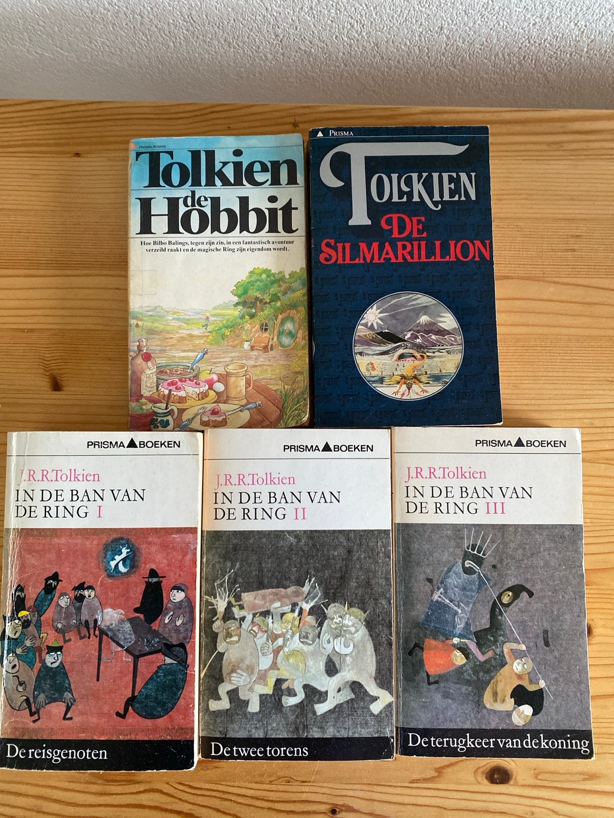 Tolkien Boeken: De Hobbit, De Silmarillion, In de Ban van de, Boeken, Fantasy, Gelezen, Ophalen of Verzenden