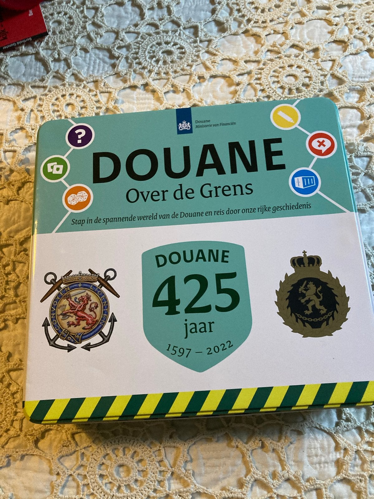 Douane Over de Grens Bordspel - 425 Jaar Jubileum, Drie of vier spelers, Ophalen of Verzenden, Zo goed als nieuw