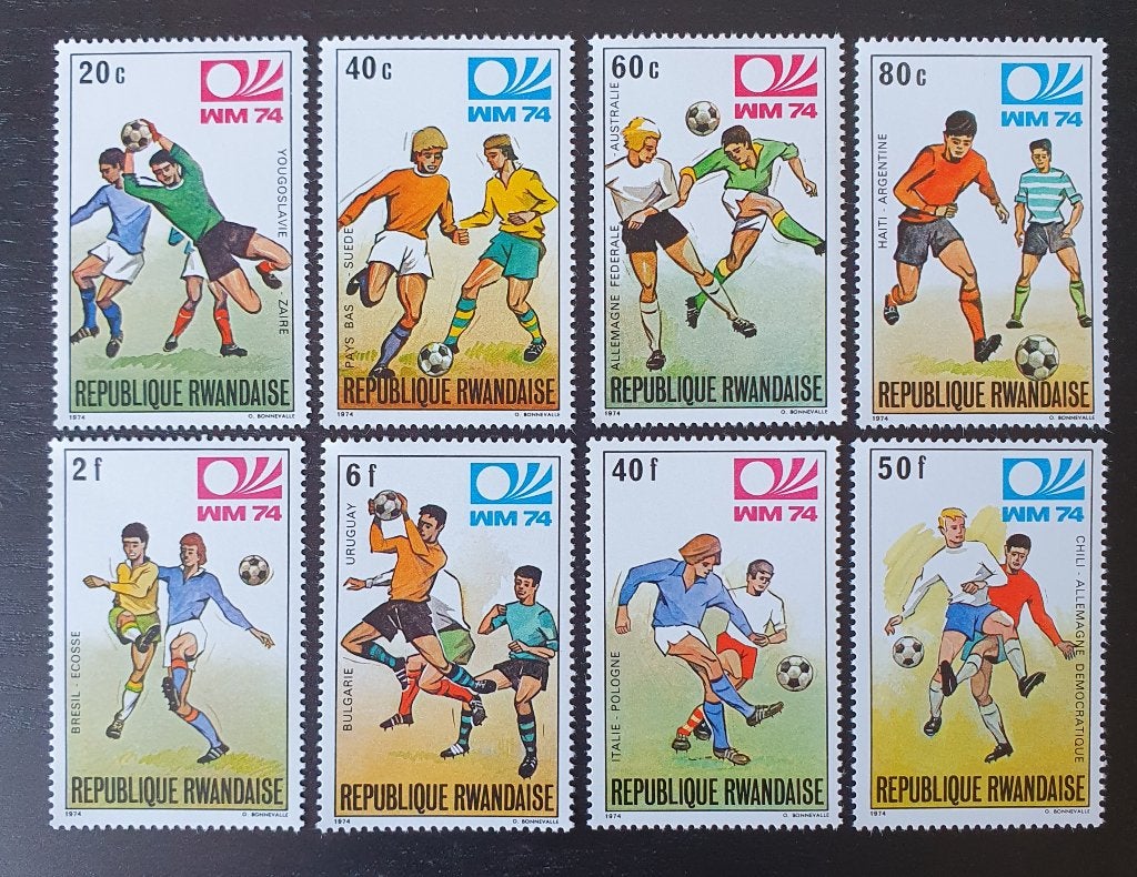 Rwanda 1974 WK Voetbal Sport Michel 626-634 postfris, Verzenden, Postfris, Sport