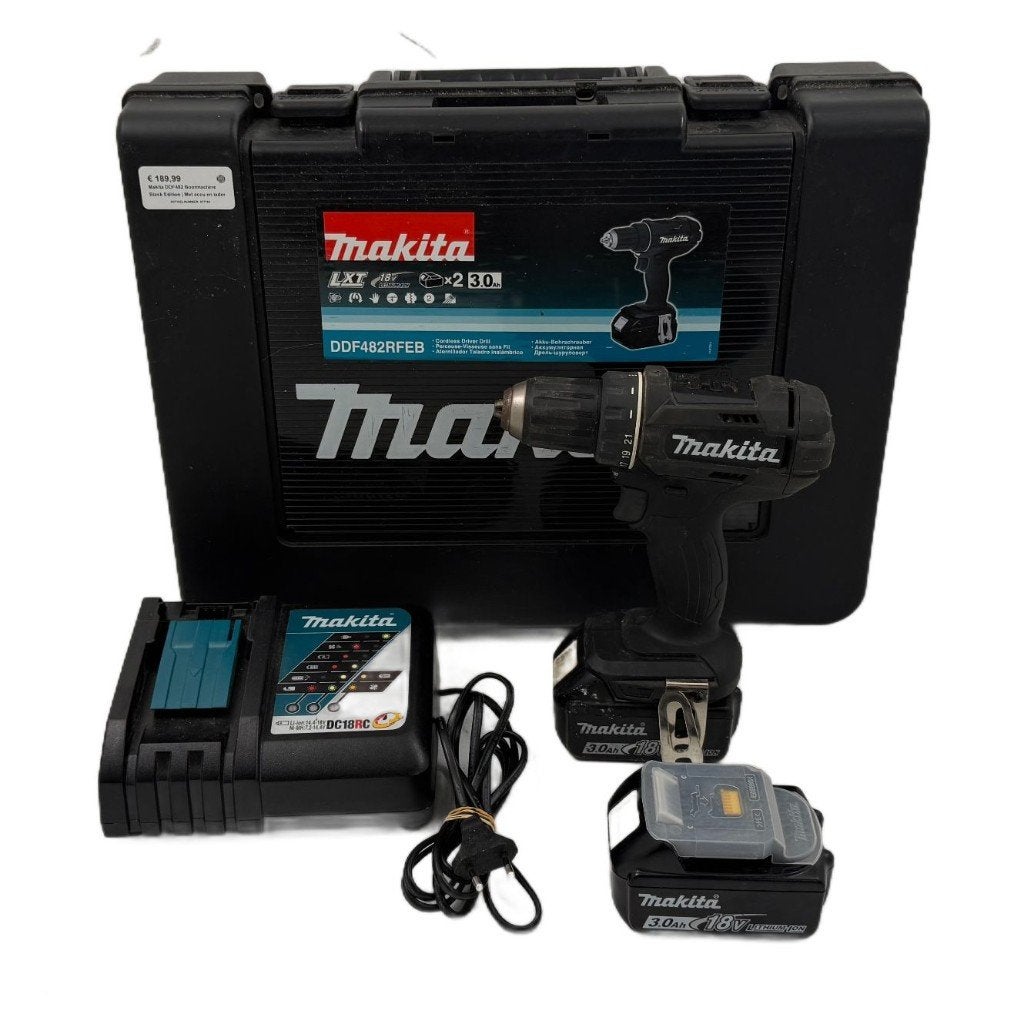 Makita DDF482 Boormachine Black Edition | Met accu en lader, Boormachine, Dordrecht@usedproducts.nl, Toulonselaan 72, Ophalen of Verzenden
