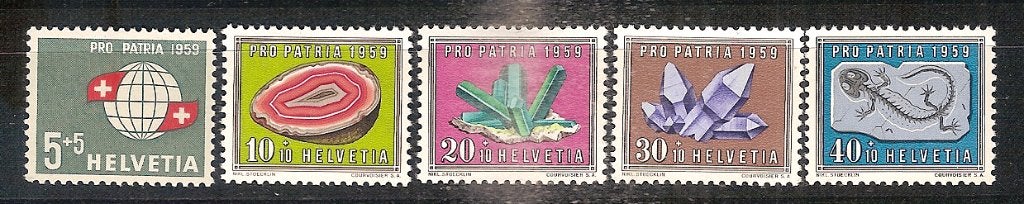 Zwitserland 674-678 postfris, Ophalen of Verzenden, Postfris