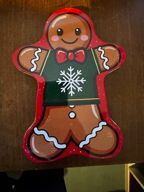 Leuk blik, Kerst gingerbread man, Ophalen of Verzenden, Nieuw