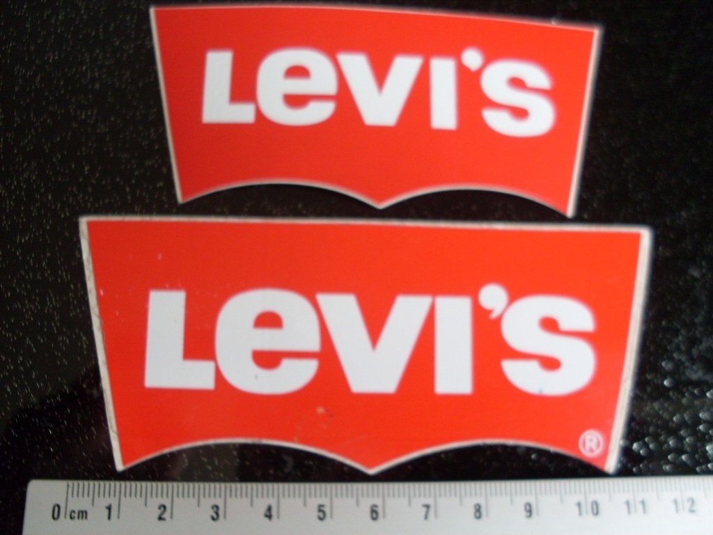 2x sticker Levi's logo, Verzamelen, Verzenden, Zo goed als nieuw, Merk
