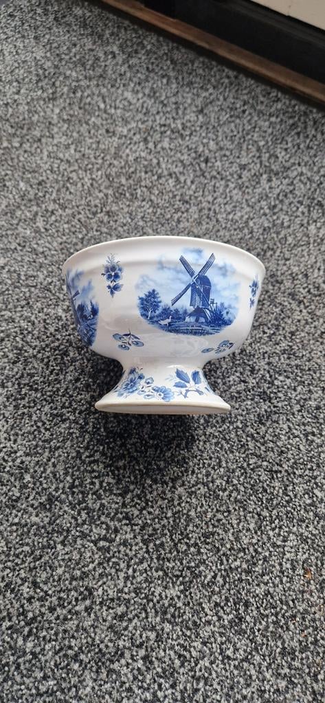 Delfts Blauw Schaal met Molen Decor - 11x16 cm, Ophalen of Verzenden