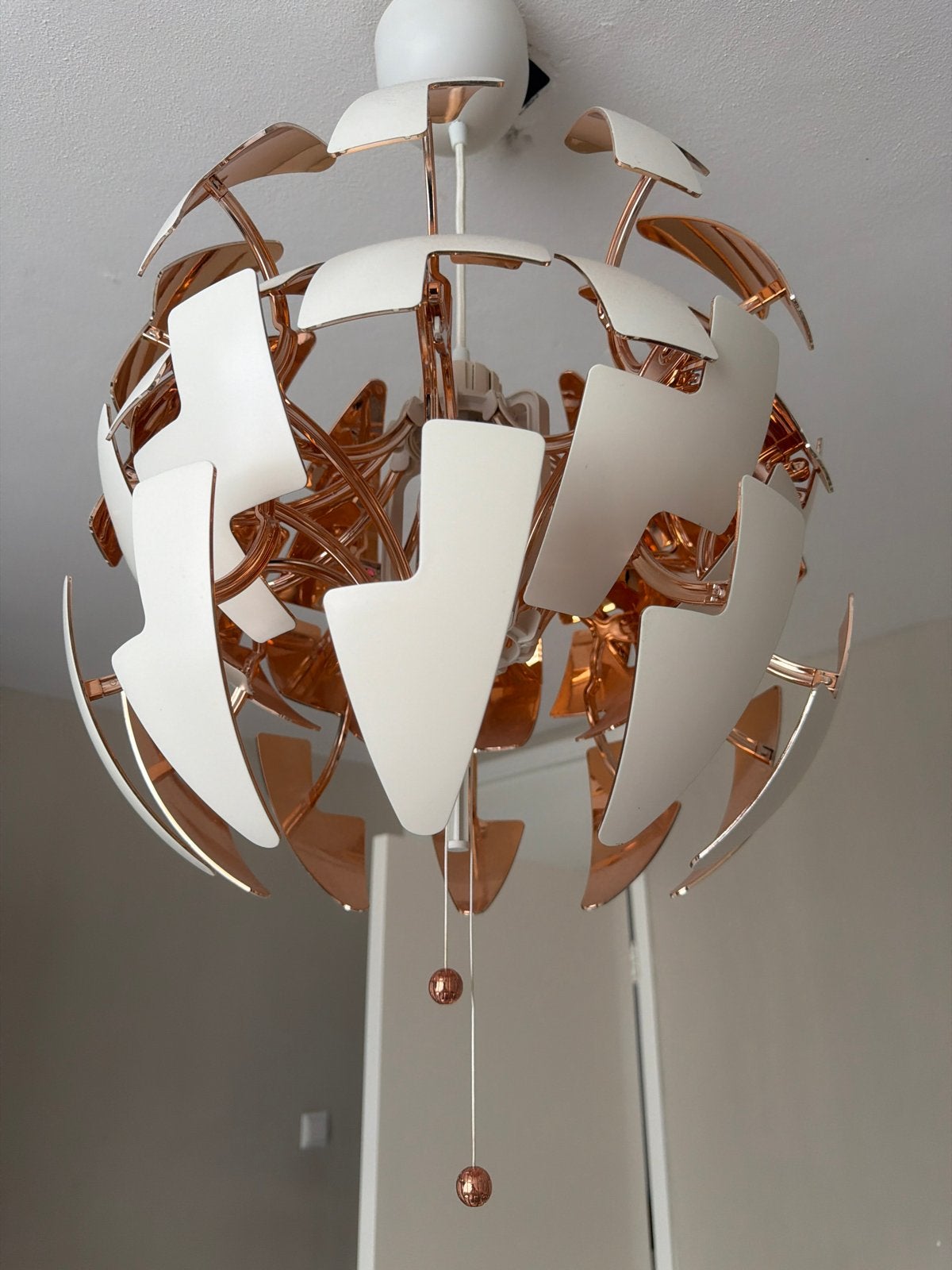 IKEA PS 2014 Hanglamp Koper/Wit - Modern Design, Ophalen, Zo goed als nieuw, Metaal, E27 (groot)