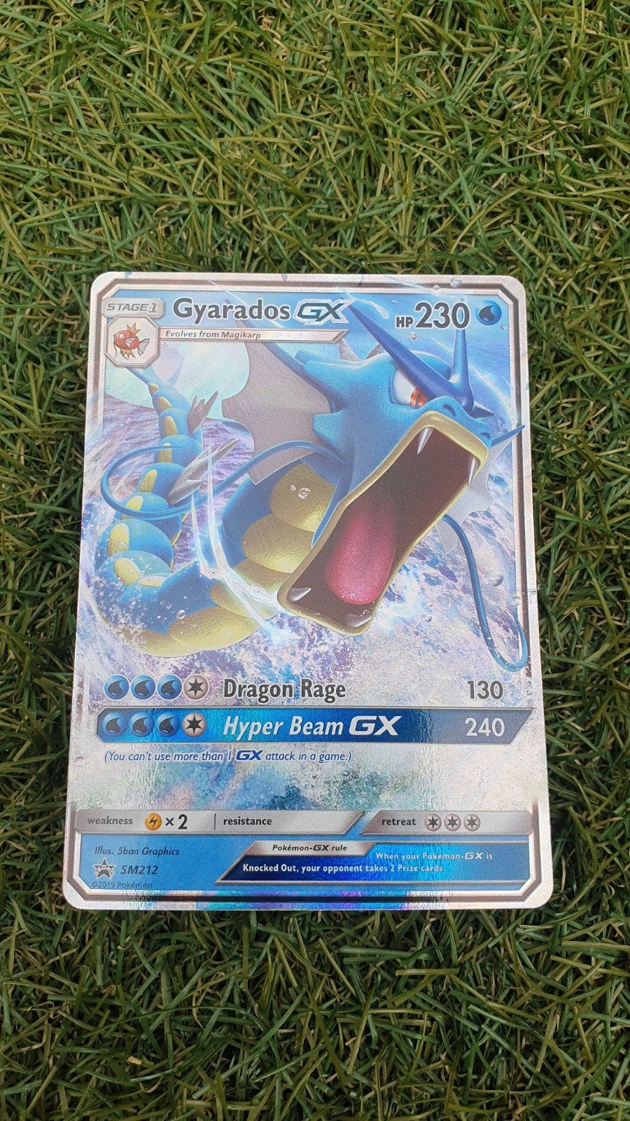 Pokemon Kaart Gyarados GX SM212 - Zeldzaam!, Ophalen of Verzenden, Zo goed als nieuw, Losse kaart, Foil