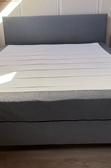 Bed 160x200 Ikea Sabovik, Ophalen, Tweepersoons, Zo goed als nieuw, Grijs