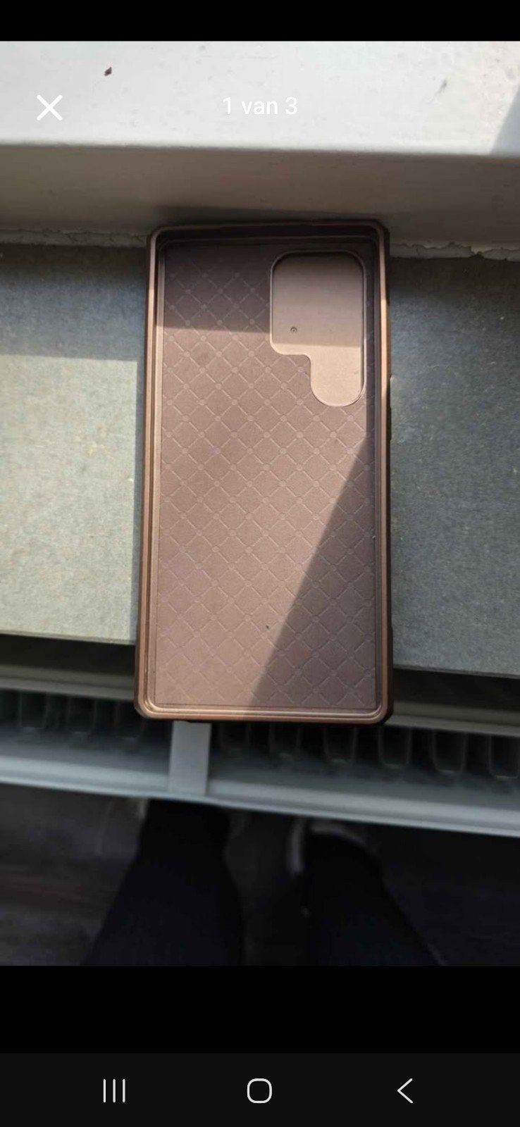 Roze hoesje Samsung Galaxy S25 Ultra met pasjeshouder, Ophalen, Zo goed als nieuw, Galaxy S5, Hoesje of Tasje