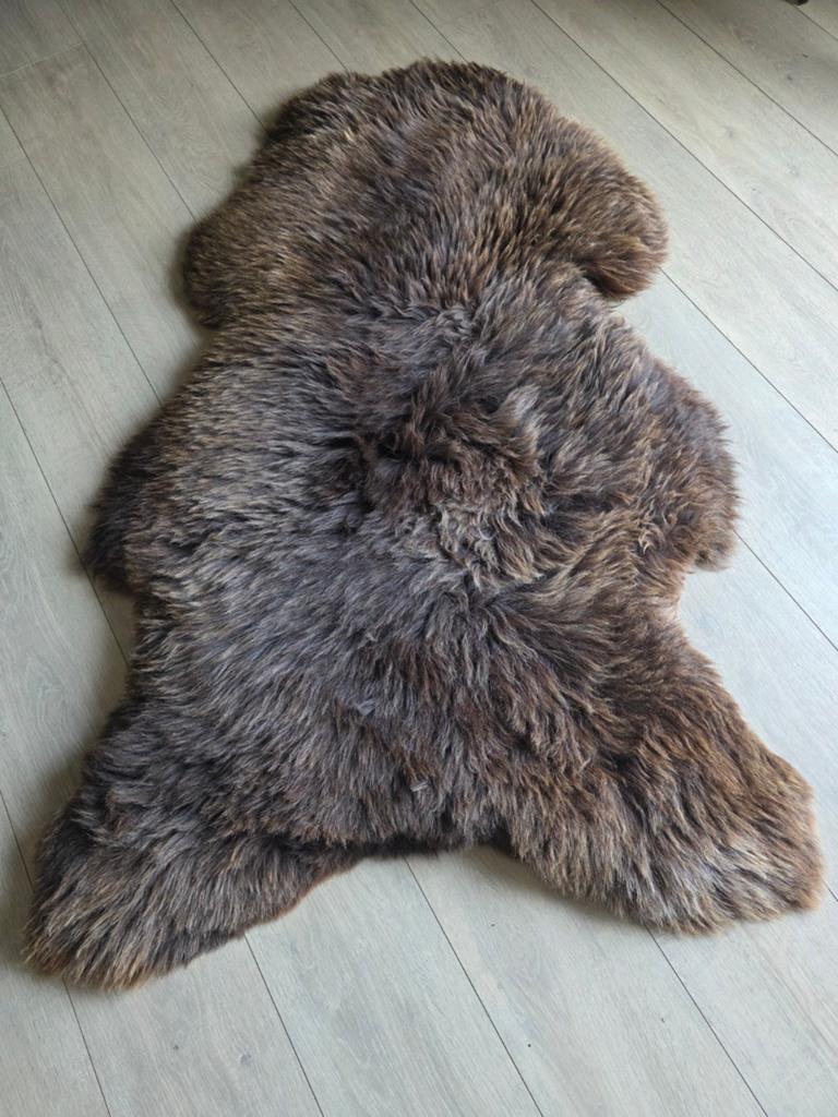 Schapenvacht xxl dik bruin., Ophalen of Verzenden, Nieuw