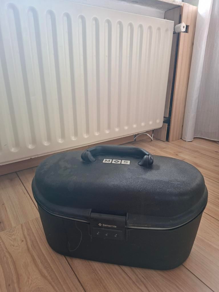 Samsonite Beautycase - Zwart, met spiegel en vakjes, Ophalen