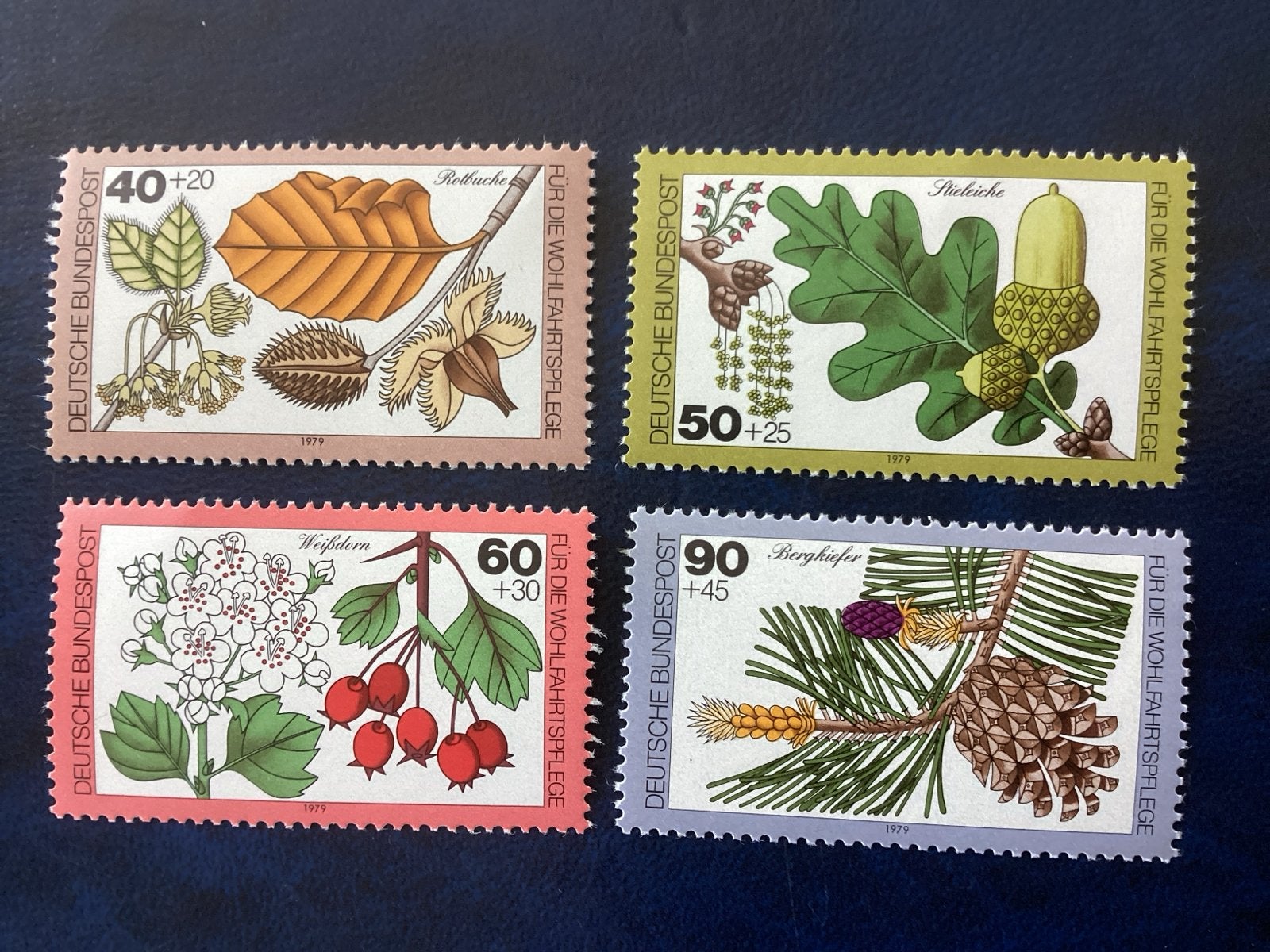 Duitse Bundespost postzegels 1979 - postfris, Ophalen of Verzenden, BRD, Gestempeld