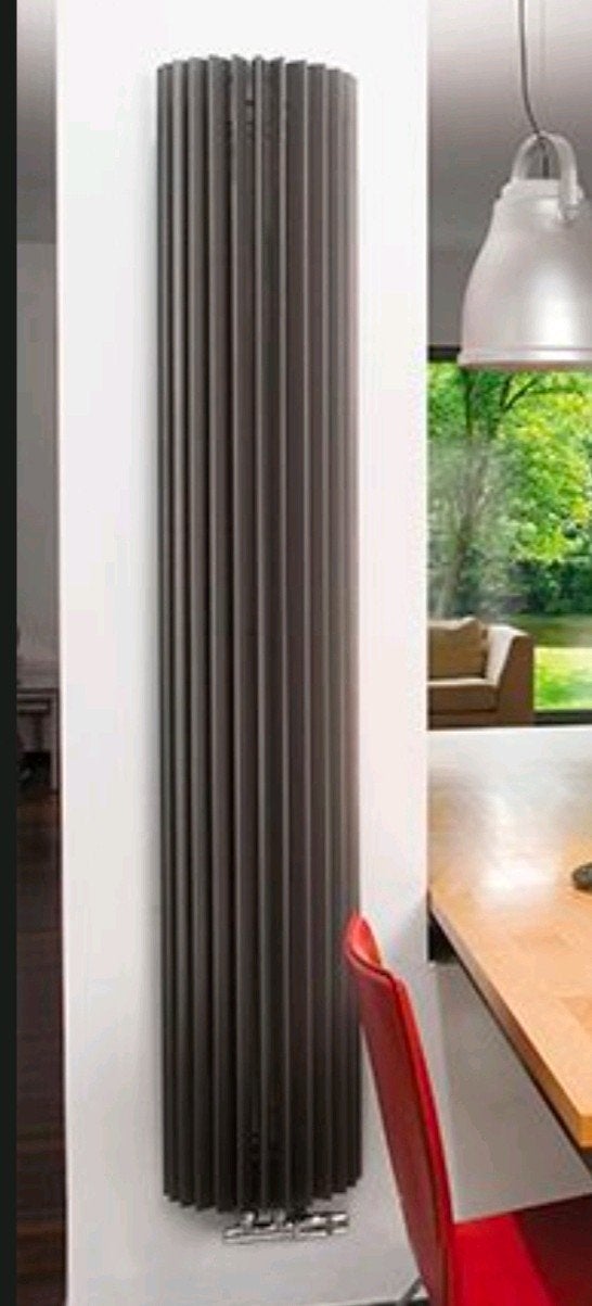 Jaga Iguana designradiator GRIJS- 180x27 cm (HxB), zgan, Gebruikt, Hoog rendement (Hr), Radiator, Minder dan 60 cm