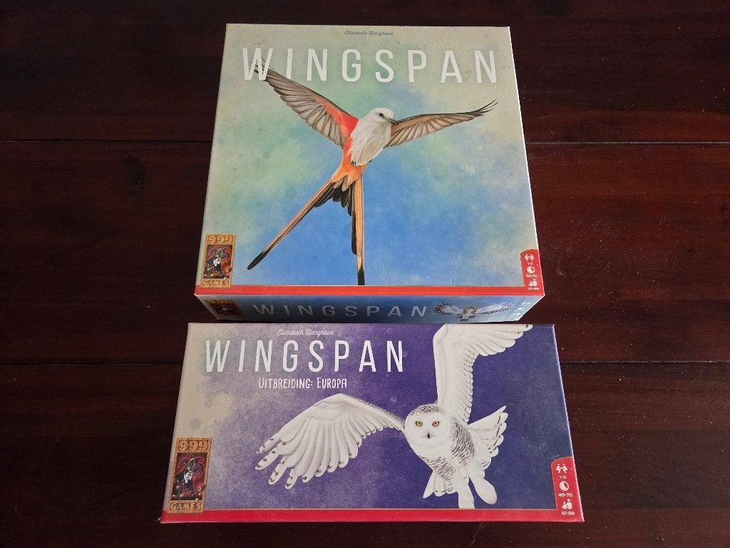 Bordspel - Wingspan + Uitbreiding Europa, Ophalen, Zo goed als nieuw