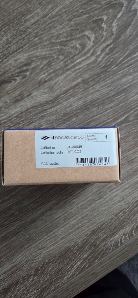 Itho Daalderop RFT-CO2 sensor voor ventilatiesysteem, Doe-het-zelf en Verbouw, Ventilatie en Afzuiging, Ophalen of Verzenden, Nieuw