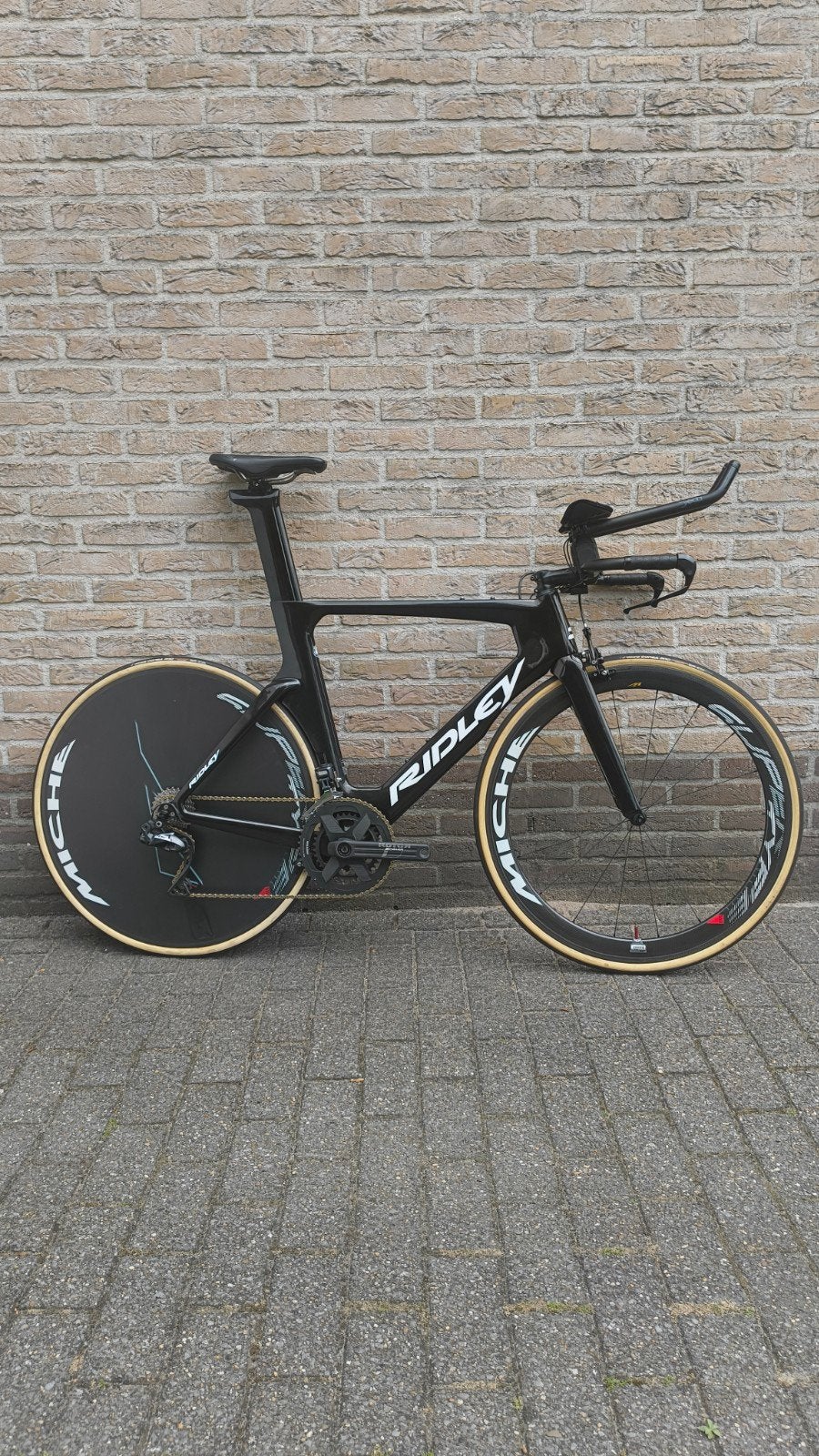 Ridley dean tijdritfiets, 28 inch, Gebruikt, Carbon, Velgrem
