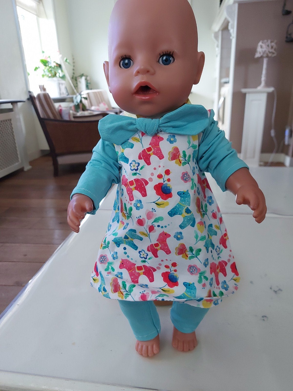 Paarden jurk broek baby born pop 43cm, Kinderen en Baby's, Speelgoed | Poppen, Ophalen of Verzenden, Nieuw, Babypop