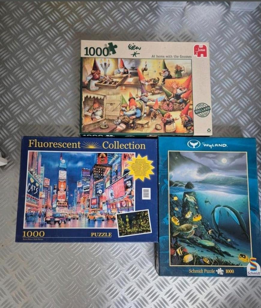 Diverse Puzzels - 3 stuks, Hobby en Vrije tijd, Denksport en Puzzels, Ophalen of Verzenden, 500 t/m 1500 stukjes, Zo goed als nieuw