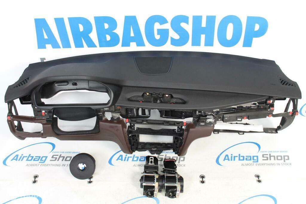 Airbag set - Dashboard M zwart/bruin BMW X6 F16 (2014-2019), Gebruikt, Ophalen of Verzenden