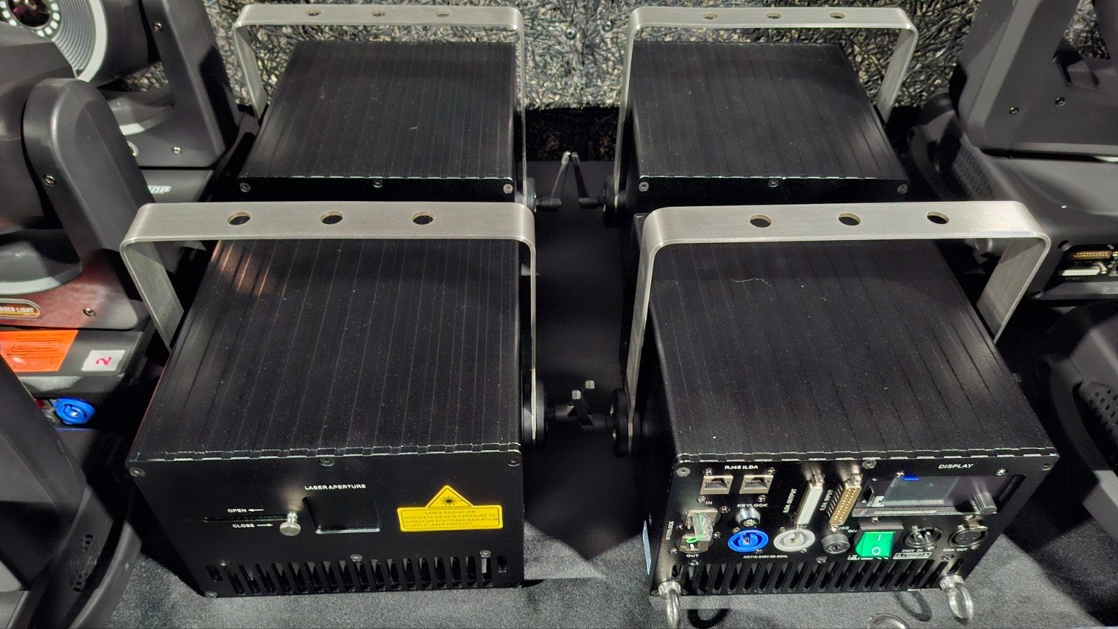 4x 5W RGB Lasers 30kpps met Beam Correctie Set, Ophalen, Laser