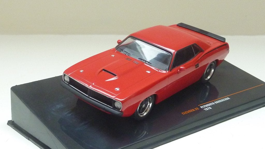 Ixo Plymouth Barracuda (1970) 1:43, Hobby en Vrije tijd, Modelauto's | 1:43, Overige merken, Auto, Nieuw, Ophalen of Verzenden